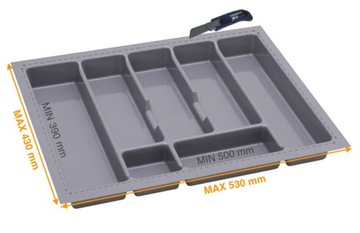 ВСТАВКА ДЛЯ СТОЛОВЫХ ПРИБОРОВ В ЯЩИК ОРГАНАЙЗЕРА BLUM UNI 60