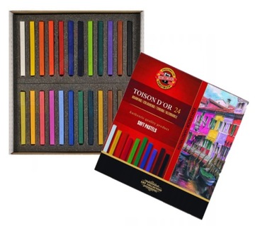 Koh-I-Noor PASTELE SUCHE TOISON DOR 24 KOLORY 8584