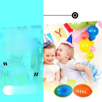 PIŁKI DO RUGBY MINI MODEL MAŁE PIŁKI DO RUGBY PIŁKA NOŻNA SPORT DEKORACJE 6 SZT