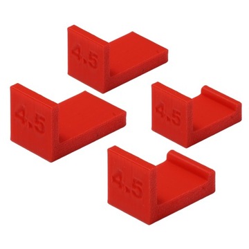 4 x Dystanse do regulacji frontów szafek 4,5 mm 2 grubości