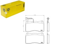 Купить Набор - комплект тормозных колодок тормозных [hella], фото thumb