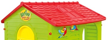 САДОВЫЙ ДОМИК ДЛЯ ДЕТЕЙ С ЗАБОРОМ, СТОЛОМ И ТАБУРЬКАМИ Mochtoys