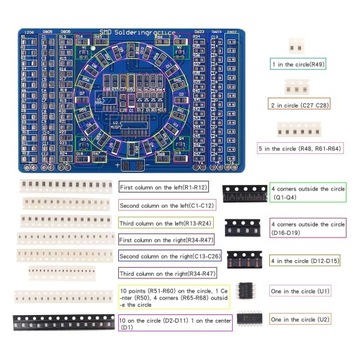 Учимся паять SMD-схемы — колесо фортуны DIY KIT