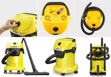 МОЩНЫЙ СТРОИТЕЛЬНЫЙ ПЫЛЕСОС KARCHER WD3 WD 3 С ФУНКЦИЕЙ ОБДУВА