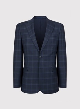 Темно-синий мужской пиджак в клетку Slim Fit PAKO LORENTE 176/60