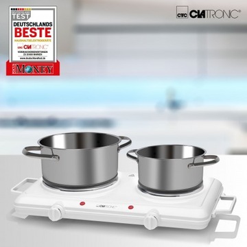 ЭЛЕКТРИЧЕСКАЯ ПЛИТА С ДВУМЯ КОНФОРМАМИ Clatronic DKP 35