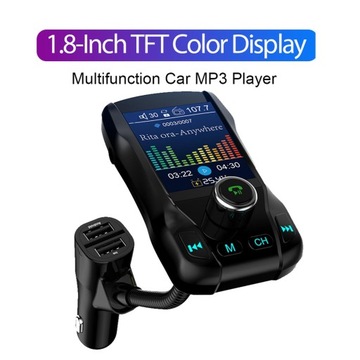 Автомобильный Bluetooth-передатчик черный