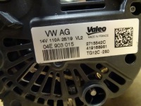 Audi a1 q2 1,0-1,4 tfsi генератор 110a 04e903015 в Украине, фото thumb