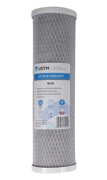 КАРТРИДЖ ВОДНОГО ФИЛЬТРА 10 ДЮЙМОВ CARBON BLOCK BL10 USTM