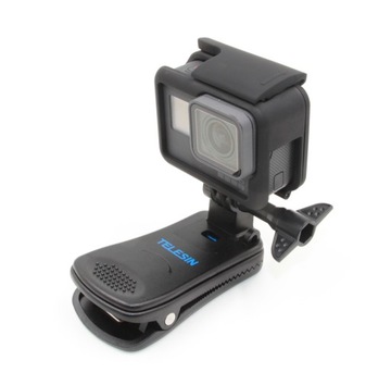 Держатель с зажимом, вращение на 360 градусов для GoPro HERO 12, 11, 10, 9, 8, 7, 6, 5, 4 MAX