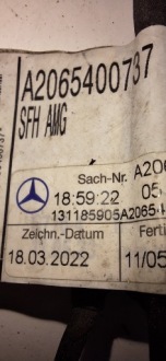 Джгут pdc mercedes w206 amg a2065400737 задні Оригінал, фото thumb