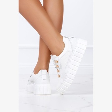 КОЖАНЫЕ ТУФЛИ CREEPERS ЖЕНСКИЕ НА ПЛАТФОРМЕ, размер 39