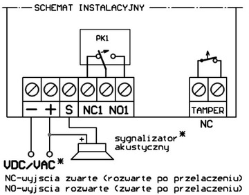UMB100HShet Radiolinia 1-Kanał 2Pilot 12/24V ELMES