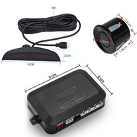 фото thumb №16, 4x датчики паркування заднього виду дисплей led lcd набір перед задня чорні