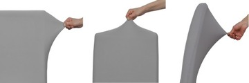 ГИБКИЕ ЧЕХИ НА СТУЛЫ, XL, ЧЕРНЫЕ
