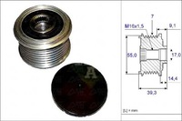 фото thumb №2, Колесо ременное генератора ix55 3,0v6 crdi 08- ina