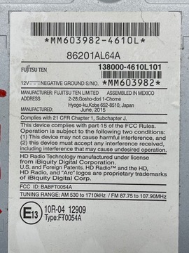 фото thumb №8, Subaru legacy 2016 панель / радіопрогравач cd/dvd/gps