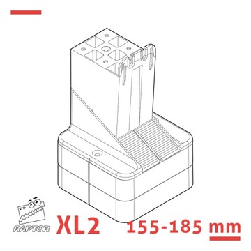 Кронштейн клиновой RAPTOR XL2 155-185 мм для лаг