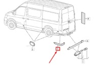 фото thumb №9, Vw crafter mk2 sz задний левый бампер отражатель новый оригинальный 7c0945105