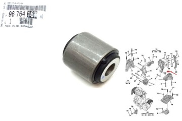 фото thumb №1, Втулка лапи двигуна опори піввісь 2.0 bluehdi citroen ds4 ds5 оригінал
