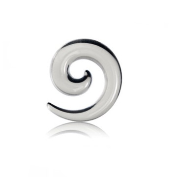 Spirala Rozpychacz Przezroczysty Taper do Ucha Bezbarwny 4mm
