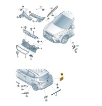 фото thumb №1, Емблема значок "fr" seat arona оригінал 5fa853670 utz