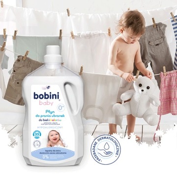 Bobini Baby Гипоаллергенное моющее средство для детей, белое, 2,5л, 35 пр