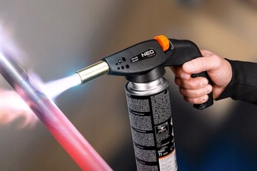 НЕГАЗОВАЯ ПАЯЛЬНАЯ ГОРЕЛКА, ВИНТОВОЕ ПЬЕЦЗО-ЗАЖИГАНИЕ, 1300°C, 1,3 кВт 20-026