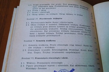 Геометрия для I и 1 классов средней школы имени Витольда Яновского.