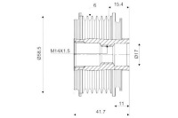 Шків генератора jaguar valeo Ціна, фото thumb