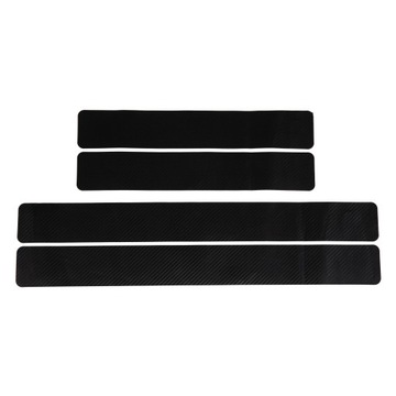 фото thumb №1, 4x накладки наклейки захисні плівка na пороги двері карбон