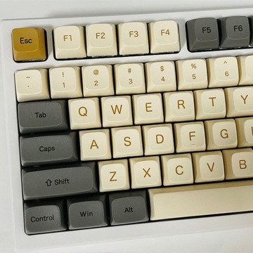 Колпачки для клавиш из ПБТ, блестящие, с мотивом XDA, высота, термосублимация, 125 клавиш, механика