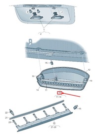 фото thumb №3, Skoda rapid nh rear third brake центральний стоп light 5jh945097b9b9