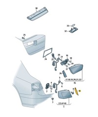 фото thumb №1, Защита заднего света лампы audi a6 c7 правая