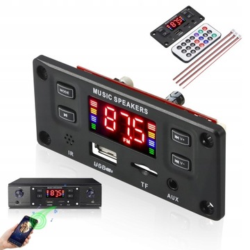 МОДУЛЬ MP3-ПЛЕЕРА BLUETOOTH AUX РАДИО ПУЛЬТ USB