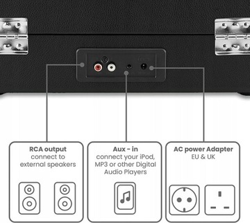 Проигрыватель Crosley Cruiser 33/45/78 об/мин BT RCA Jack