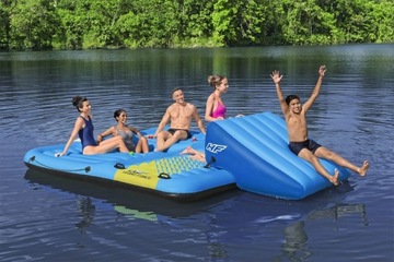 HYDRO-Force Island + Горка 376х311см BESTWAY
