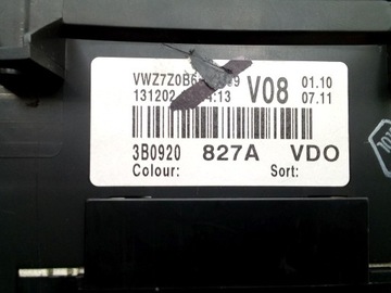 фото thumb №8, Vw passat b5 рестайлинг спидометр приборы дизель 3b0920827a