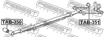фото thumb №3, Втулка ресора tab-351 febest toyota hilux tacoma