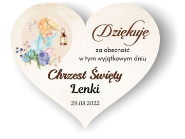 Magnes podziękowanie dla gości Chrzest Św. 10szt.