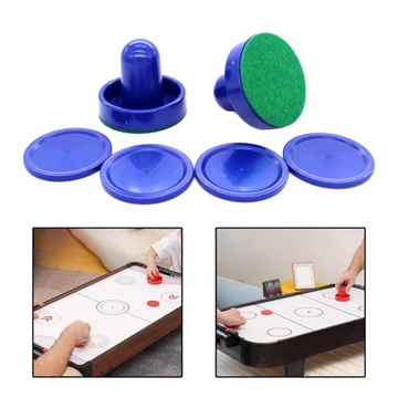 de-Goal Handles Paddles Game Tables Family Game Pusher for Air Blue Putter