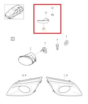 фото thumb №1, Лампа протитуманна зад volvo xc60 i 2009-2013r