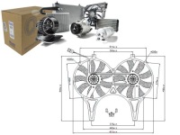 Купити Вентилятор радіатора з корпус mercedes e w210, фото thumb