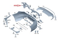 Mercedes-benz cle a236 направляющая бампера правый задний  a2368801200, a2368852400 Киев, фото thumb