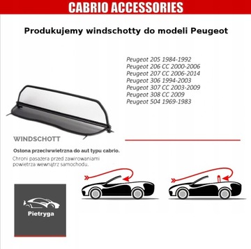 Windschott Wind Catch Peugeot 307 CC 2003-2009 гг.