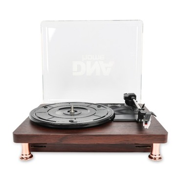 GRAMOFON RETRO Z GŁOŚNIKAMI ODTWARZACZ PŁYT WINYLOWYCH BLUETOOTH AUX RCA