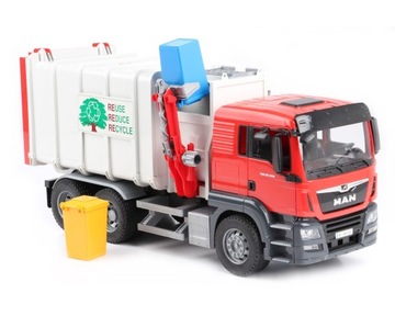 Bruder MAN TGS 03761 мусоровоз с боковой загрузкой