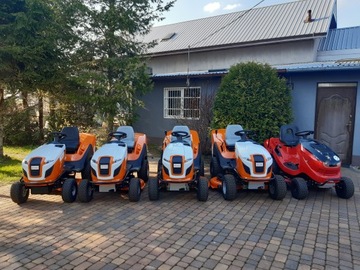 Профессиональный садовый трактор STIHL RT6127ZL, косящий большие площади.