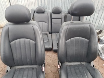 фото thumb №6, Mercedes w211 sedan комплект сиденья кожаные чёрная кожа