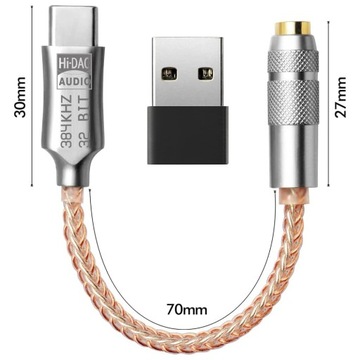 УСИЛИТЕЛЬ АУДИОСИГНАЛА ЦАП 384 КГЦ 32 БИТ USB-C